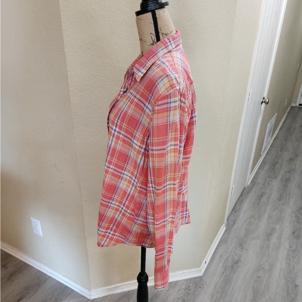 Ralph lauren plaid 100% cotton button down shirt size‎ XL - Picture 2 of 6